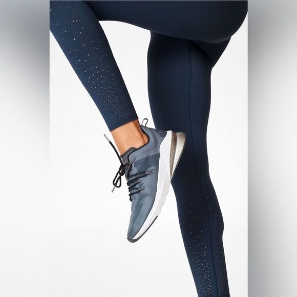 Fabletics High Waisted SculptKnit Dot Leggings in Thunder size Small - Picture 4 of 12